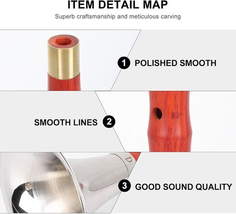 1Set Premium Suona for Beginners Wood Instrument for Practicing Traditional Chinese Music Easy to Play for Students and Professionals Beautifully Crafted with Protective Cover Color Random in Saudi Arabia