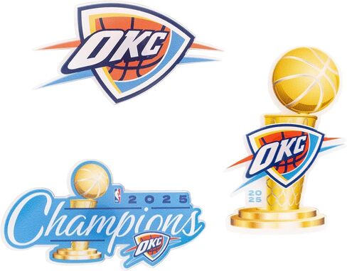 Desert Cactus Oklahoma City Thunder Acrylic Magnet 3 Pack NBA National Basketball Association Officially Licensed (Magnet Set 2025 Championship) in Saudi Arabia