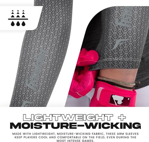 Franklin Sports Baseball Arm Sleeves - Baseball + Softball Arm Compression Sleeves for Boys + Girls - Multiple Colors in Saudi Arabia