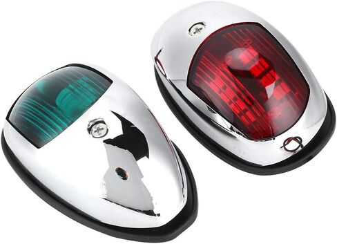 مصباح الملاحة البحرية LED من aqxreight، مقاوم للماء، أخضر، أحمر، مصباح الميناء، حامل جانبي للقارب، الحد الأقصى 20 متر، aqxreightqsx1z9wg4b in Saudi Arabia