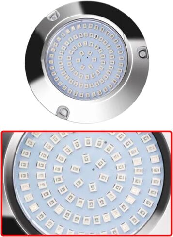 riloer 2pcs 90-leds جولة أضواء القارب تحت الماء الضوء الأحمر، أضواء جولة التخليص ل10V-30V اليخوت القوارب الشراعية عائمة، قارب مقاوم للماء LED أضواء البحرية in Kuwait