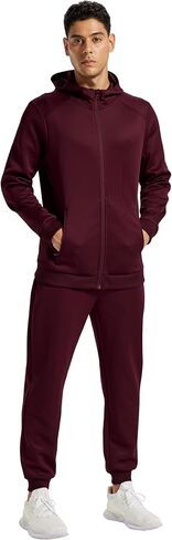MoFiz بدلات رياضية للرجال مجموعة الركض جاكيت بسحاب عداء ببطء السراويل الترنك ملابس رياضية رونينغ بدلات رياضية 2 قطعة وتتسابق in Saudi Arabia