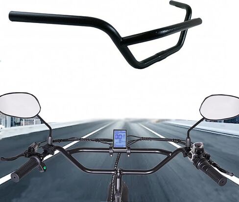 Cruiser Handlebar Handlebar Bicycle Parts 25mm Universal Fits Bikes Bar for E Tricycle, Cruiser, MTB Mountain Bike Black in Saudi Arabia