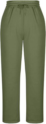 Plus Size Joggers for Women Casual Straight Leg Pants Lightweight Yoga Lounge Pants for Workout Gym with Pockets in Saudi Arabia