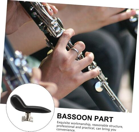 BESPORTBLE 1pc Professional Bassoon Big Tube Hand Rest Handle Base Set Black Ergonomic Wrist Support Pad for Bassoon Players in Saudi Arabia