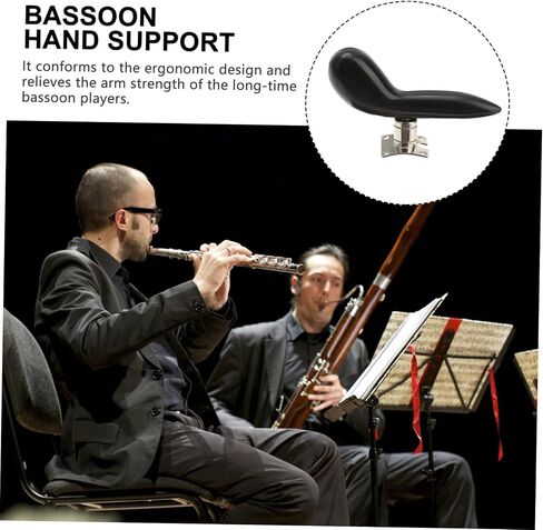 BESPORTBLE 1pc Professional Bassoon Big Tube Hand Rest Handle Base Set Black Ergonomic Wrist Support Pad for Bassoon Players in Saudi Arabia