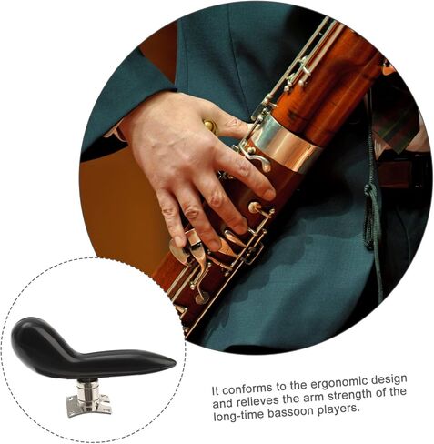 BESPORTBLE 1pc Professional Bassoon Big Tube Hand Rest Handle Base Set Black Ergonomic Wrist Support Pad for Bassoon Players in Saudi Arabia