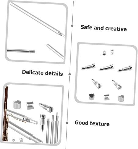 1Set Bassoon Repair Kit Durable Instrument Repair Accessories for Wind Instruments Includes Rods Screws Pads Lightweight Multipurpose Repair Tool in Saudi Arabia
