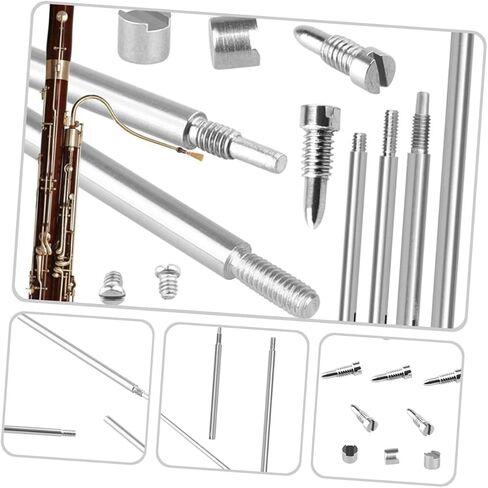 1Set Bassoon Repair Kit Durable Instrument Repair Accessories for Wind Instruments Includes Rods Screws Pads Lightweight Multipurpose Repair Tool in Saudi Arabia