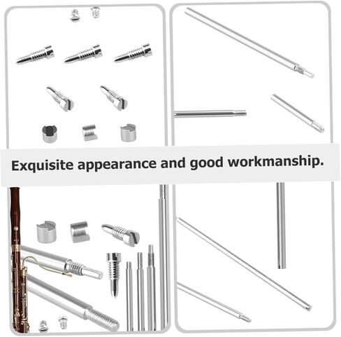 1Set Bassoon Repair Kit Durable Instrument Repair Accessories for Wind Instruments Includes Rods Screws Pads Lightweight Multipurpose Repair Tool in Saudi Arabia