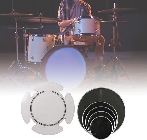 5x Professional Bass Drum Head for Quiet Practice And Volume Control, Style A in Kuwait