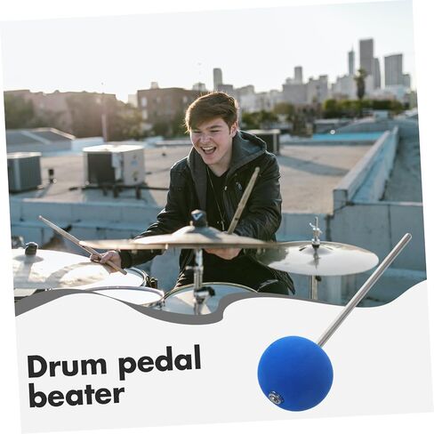 Vaguelly Bass Drum Hammer Head Adjustable Double Pedal Beater for Bass Drum Pedal Accessories Compatible in Saudi Arabia