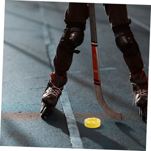 Roller Hockey Puck Training Ball for Practicing Dry Land Hockey Game Accessory Smooth Surface for Powerful Shots Suitable for Men Women Teams and Clubs in Saudi Arabia