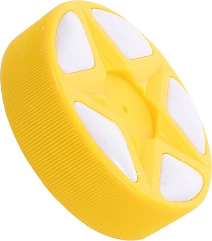 PartyKindom Yellow Inline Roller Hockey Puck for Indoor Outdoor Use Standard and Weight for Street and Field Hockey Training Versatile Sport Biscuit for Men Women in Saudi Arabia