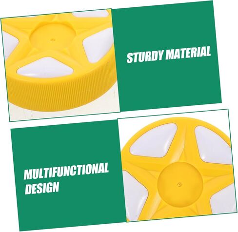 PartyKindom Yellow Inline Roller Hockey Puck for Indoor Outdoor Use Standard and Weight for Street and Field Hockey Training Versatile Sport Biscuit for Men Women in Saudi Arabia