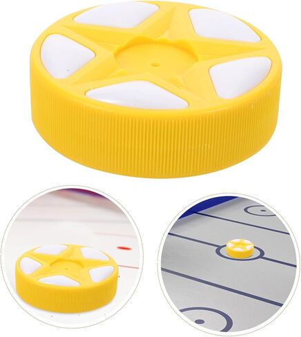 PartyKindom Yellow Inline Roller Hockey Puck for Indoor Outdoor Use Standard and Weight for Street and Field Hockey Training Versatile Sport Biscuit for Men Women in Saudi Arabia