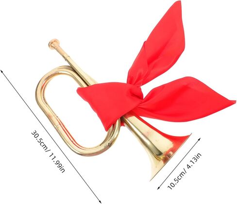 Military Style Bugle Trumpet for Beginners Teen Band Musical Instrument with Elegant Finish and Red Scarf for School Orchestra and Marching Bands in Saudi Arabia