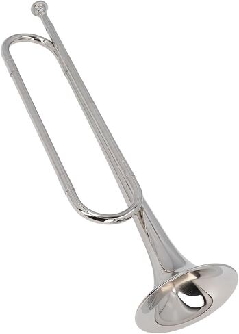 Bugle, Brass Cavalry Trumpet BB Key with Gold Plated Surface, for Military Orchestra School Band Festival Performance in Saudi Arabia