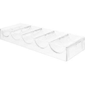 HANABASS Multi Poker Chip Organizer Wear-resistant Acrylic Storage Tray for Easy Access Classification of Poker Chips and Cards Compact Design for Game Parties in Kuwait