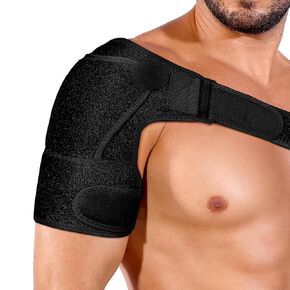 Shoulder Brace for Men and Women for Torn Rotator Cuff,Arm Sling Shoulder Immobilizer,Shoulders Compression Sleeve and Support For Pain Relief,Adjustable,Suitable for Both Left and Right Arms (1, Black) in Saudi Arabia