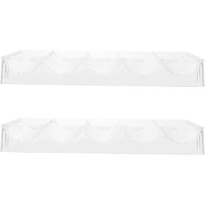 Yardwe 2pcs Transparent Acrylic Poker Chip Holder Multi-grid Storage Tray for Easy Classification for and Other Game Chips Portable Design for Home Travel in Kuwait