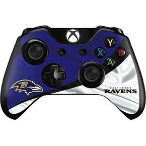 ملصق Skinit المخصص للألعاب متوافق مع وحدة تحكم Xbox One - تصميم مرخص رسميًا من NFL Baltimore Ravens in Kuwait