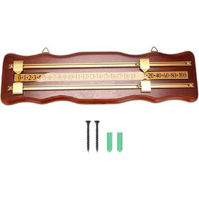 OVARIA Wall-MountedBilliard Score Board with Brass Slider, Wood Counters Club Billiard Score Keeper, Shuffleboard Scoreboard Snooker Scoreboard in Saudi Arabia