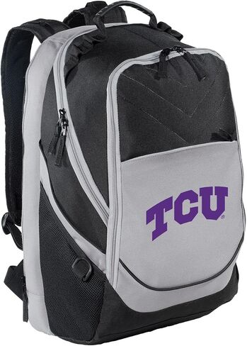 Texas Christian Backpack TCU Laptop Computer Bag (Black & Gray) in Saudi Arabia