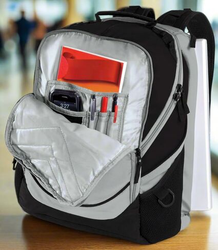 Texas Christian Backpack TCU Laptop Computer Bag (Black & Gray) in Saudi Arabia