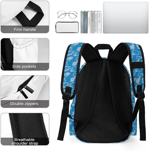 Football Backpack for Team Fans, Football Gifts for Men Women, Sport Style Backpack, Large Capacity Laptop Bag for Gym Travel Hiking in Saudi Arabia