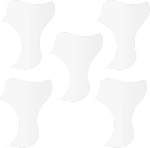 5Pcs Guitar Pickguard Anti-Scratch Guard Plate Transparent Self-adhesive for 40 41 Inch Guitar in Saudi Arabia
