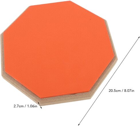 Practice Drum Pad, 8 Inch Rubber Silent Exercise Pads Set Mat for Adult Kids with 2 Pairs of Drumsticks (Grey) in Saudi Arabia