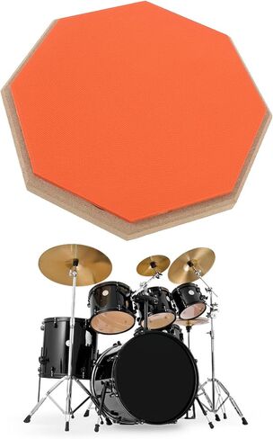 Practice Drum Pad, 8 Inch Rubber Silent Exercise Pads Set Mat for Adult Kids with 2 Pairs of Drumsticks (Grey) in Saudi Arabia