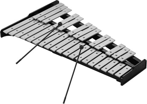 32 Note Xylophone Glockenspiel Wooden Base Aluminum Bars Mallets Percussion Musical Instrument Carrying Bag Children Adults in Saudi Arabia