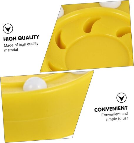 Roller Hockey Game Puck for Training and Competition Flat Dry Land Hockey Ball Smooth Surface for Accurate Powerful Shots Suitable for Adult Practice and Professional Use Yellow in Saudi Arabia