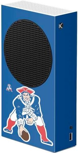 Skinit Decal Gaming Skin Compatible with Xbox Series S Console - Officially Licensed NFL New England Patriots Retro Logo Design in Saudi Arabia