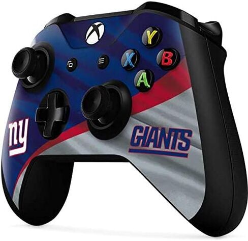 Skinit Decal Gaming Skin Compatible with Xbox One X Controller - Officially Licensed NFL New York Giants Design in Saudi Arabia