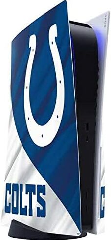 ملصق Skinit المخصص للألعاب متوافق مع وحدة تحكم PS5 - تصميم Indianapolis Colts المرخص رسميًا من الدوري الوطني لكرة القدم الأمريكية in Saudi Arabia