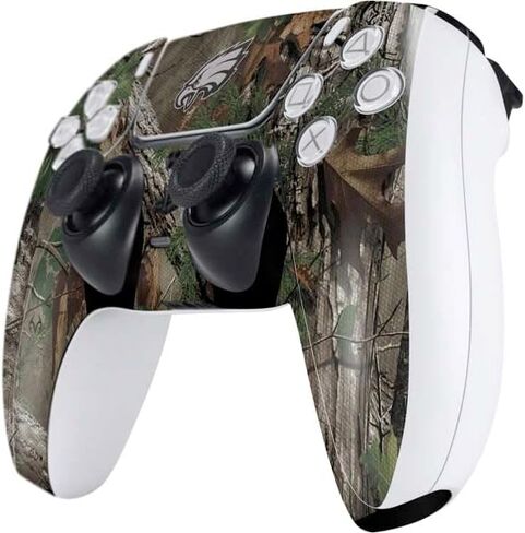 Skinit Decal Gaming Skin Compatible with PS5 Controller - Officially Licensed NFL Philadelphia Eagles Realtree Xtra Green Camo Design in Saudi Arabia