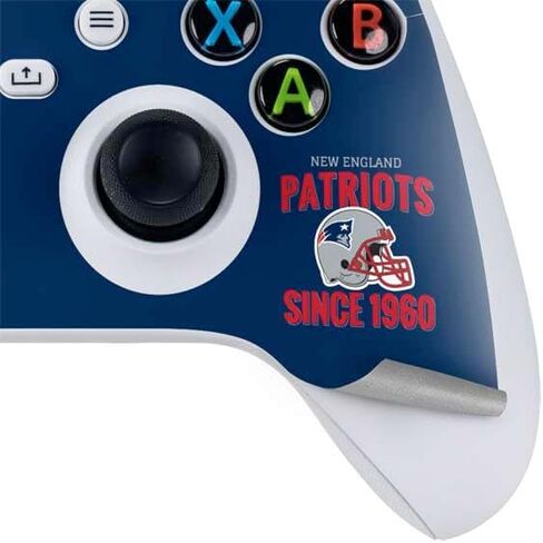 Skinit Decal Gaming Skin Compatible with Xbox Series S Controller - Officially Licensed NFL New England Patriots Design in Saudi Arabia