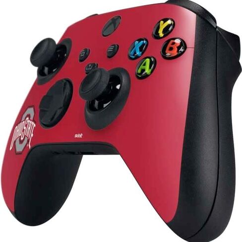 Skinit Decal Gaming Skin Compatible with Xbox Series X Controller - Officially Licensed Ohio State University Buckeyes Red Logo Design in Saudi Arabia