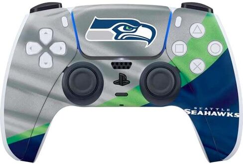 Skinit Decal Gaming Skin Compatible with PS5 Controller - Officially Licensed NFL Seattle Seahawks Design in Saudi Arabia