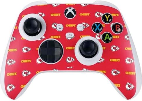 Skinit Decal Gaming Skin Compatible with Xbox Series S Controller - Officially Licensed NFL Kansas City Chiefs White Blast Design in Saudi Arabia