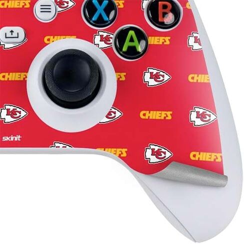Skinit Decal Gaming Skin Compatible with Xbox Series S Controller - Officially Licensed NFL Kansas City Chiefs White Blast Design in Saudi Arabia