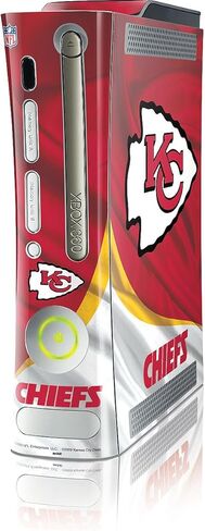 Skinit Decal Gaming Skin Compatible with Xbox 360 (Includes HDD) - Officially Licensed NFL Kansas City Chiefs Design in Saudi Arabia