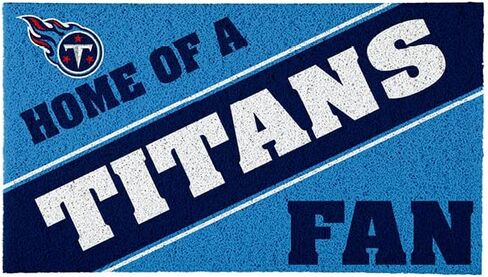سجادة باب رياضية مرخصة رسميًا مقاس 28 × 16 بوصة من Team Sports America Tennessee Titans، سجادة لمحبي الرياضات الداخلية والخارجية مقاس 28 × 16 بوصة in Saudi Arabia
