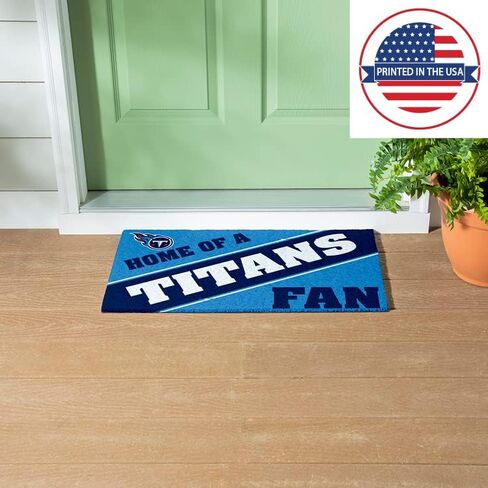 سجادة باب رياضية مرخصة رسميًا مقاس 28 × 16 بوصة من Team Sports America Tennessee Titans، سجادة لمحبي الرياضات الداخلية والخارجية مقاس 28 × 16 بوصة in Saudi Arabia