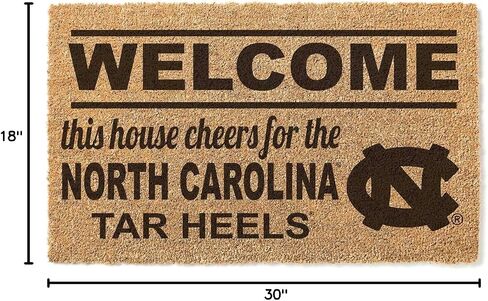 ممسحة أرجل من KH Sports Fan North Carolina (Chapel Hill) ذات الكعب العالي الترحيب بفريق جوز الهند، مقاس واحد in Saudi Arabia