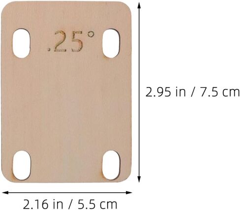 3pcs Guitar Neck Shims for Electric Bass Spacers for Precise Neck Angle Adjustment Easy Installation in Saudi Arabia