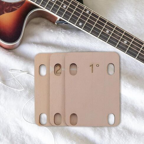 3pcs Guitar Neck Shims for Electric Bass Spacers for Precise Neck Angle Adjustment Easy Installation in Saudi Arabia
